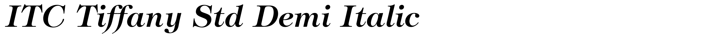 ITC Tiffany Std Demi Italic